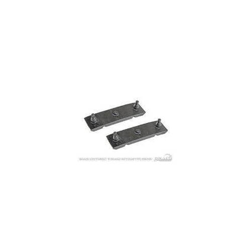 Scott Drake Classic Radiator Mounting Insulators, Lower, Rubber, Black, for Saddle Mount Radiators Only, For Ford, For Mercury, 390, Pair