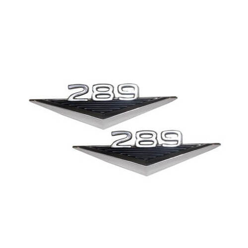 Scott Drake Classic Fender Emblem, 289 Mustang Emblem, Concours Quality, 1964-1966 For Ford Mustang, Each