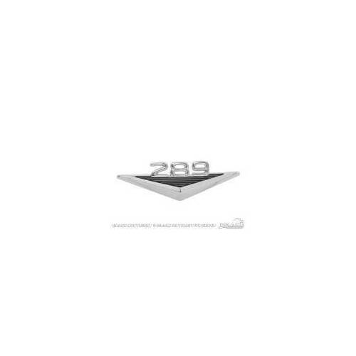 Scott Drake Classic Emblem, Replacement, Fender Location, Chrome, 289 Logo, For Ford, Each
