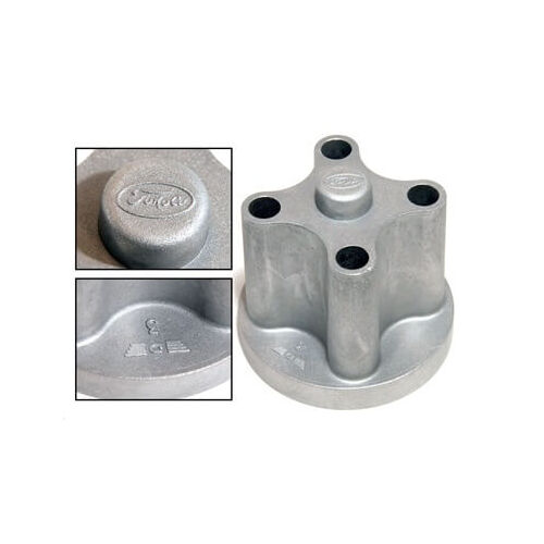 Scott Drake Classic Fan Spacer, 2.063 in. Thick, Aluminum, Natural, For Ford, Mustang, Hi-Po, K Code, Each