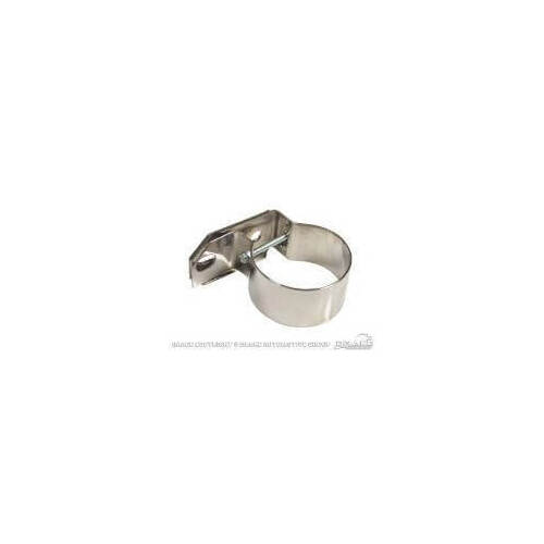Scott Drake Classic Ignition Coil Bracket, Round, Stainless Steel, Polished, Each