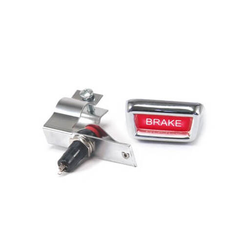 Scott Drake Classic Parking Brake Warning Light, Parking Brake Warning Light, Stick-On, 1965-1966 For Ford Mustang, Each