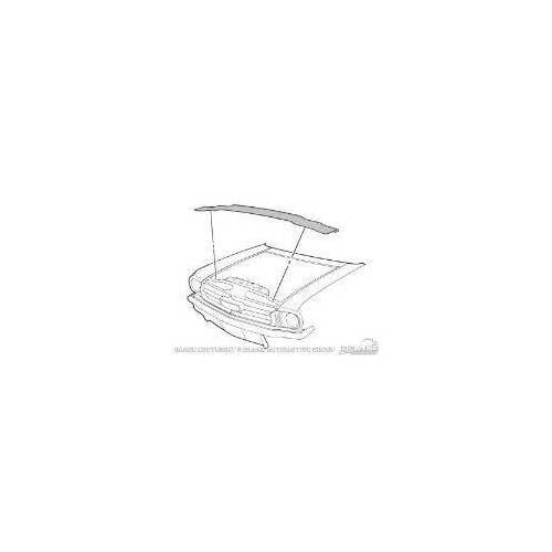 Scott Drake Classic Weatherstrip Seal, Replacement, Radiator Support To Hood Location, For Ford, Each