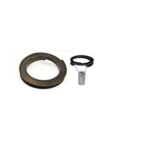 Scott Drake Classic Coil Spring Insulator, Front Upper, Rubber, Black, 0.125 in. Height, For Ford, For Mercury, Each