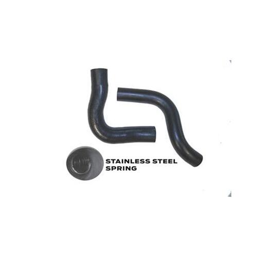 Scott Drake Classic Radiator Hose, Molded, Rubber, Black, For Ford, Mustang, Set