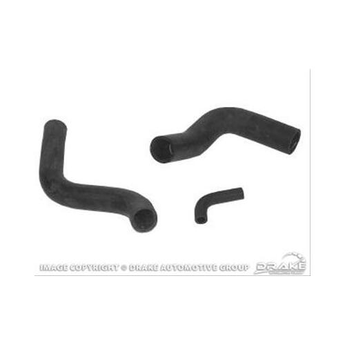 Scott Drake Classic Radiator Hoses, Rubber, Black, For Ford, 260, 289, 302, Set