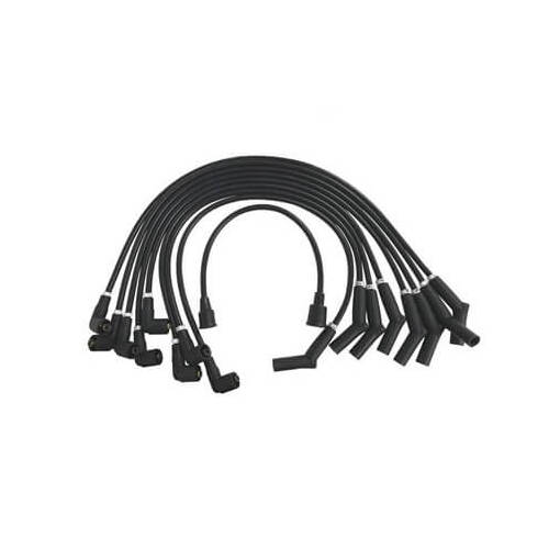 Scott Drake Classic Spark Plug Wires, Assembled, Spiral Core, Black, For Ford, 289, 302, Set