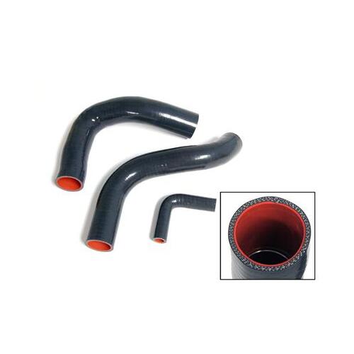 Scott Drake Classic Radiator Hoses, Silicone, Black, For Ford, 260, 289, 302, Set