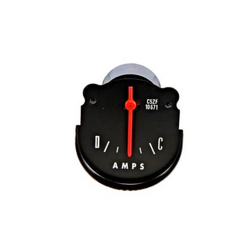 Scott Drake Classic Gauge, Ammeter, Black Face, Orange Pointer, For Ford, Each