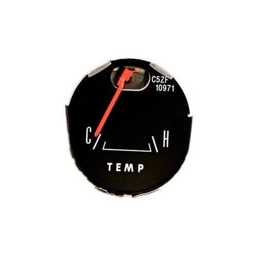 Scott Drake Classic Gauge, Water Temperature, Black Face, Orange Pointer, For Ford, Each