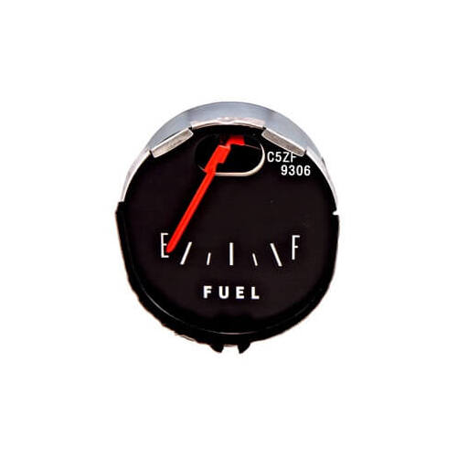 Scott Drake Classic Gauge, Fuel Level, Black Face, Orange Pointer, For Ford, Each