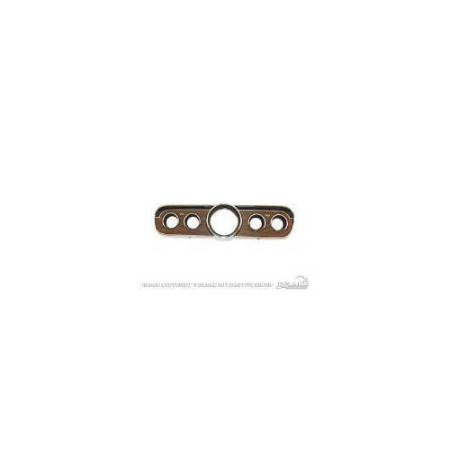 Scott Drake Classic Instrument Bezel, In-dash, Plastic, Woodgrain Finish, For Ford, Each
