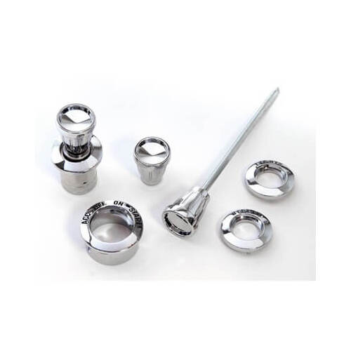 Scott Drake Classic Dash Knobs, Chrome, For Ford, Kit