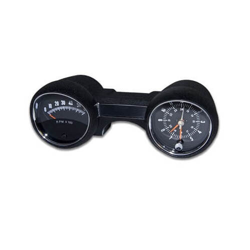 Scott Drake Classic Instrument Cluster, 65 Rally Pac V8 6000Rpm Black Call For Availability, Each