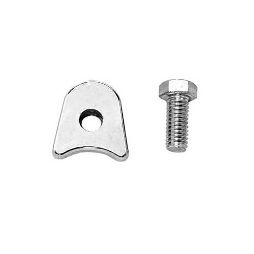 Scott Drake Classic Distributor Clamp, Steel, Chrome, For Ford, Small Block Windsor, Each