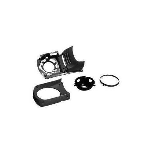 Scott Drake Classic Headlamp Bucket Assembly, Passenger Side, Steel, Black, For Ford, Kit