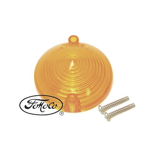 Scott Drake Classic Parking Light Lens, Amber, For Ford, Each