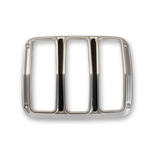 Scott Drake Classic Taillight Bezels, Show Quality Type, Satin Finish, For Ford, Pair