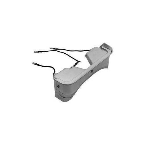 Scott Drake Classic Console Lamp Assembly, Rear, White/Chrome, For Ford, Each