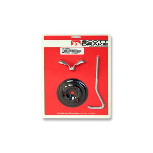 Scott Drake Classic Spare Tire Hold-Down, Spare Tire Mounting Kit Hook, Bolt Style, 1965-1967 For Ford Mustang, Kit