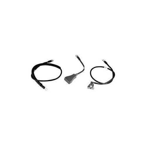 Scott Drake Classic Battery Cables, Concours, Assembled, 8-gauge, PVC Jacket, Black, For Ford, L6, Kit