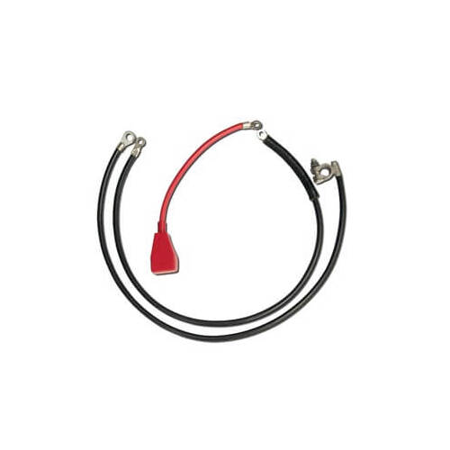 Scott Drake Classic Battery Cables, Heavy Duty, Assembled, 4-gauge, PVC Jacket, Black and Red, For Ford, Kit