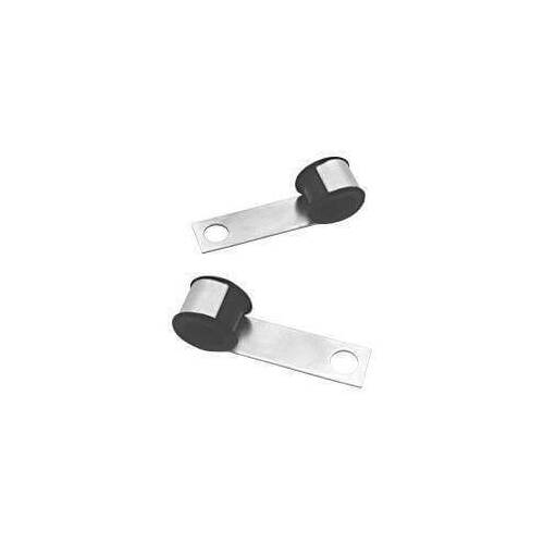 Scott Drake Classic Starter Solenoid Cable Brackets, Steel, Natural, Pair