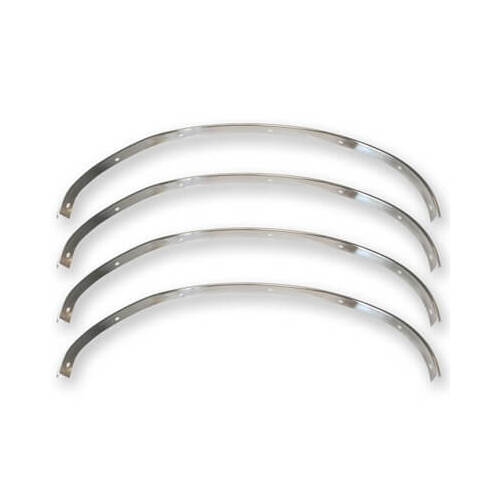 Scott Drake Classic Wheel Arch Molding, Aluminum, 1964-1966 For Ford Mustang, 4 Piece Kit, Each