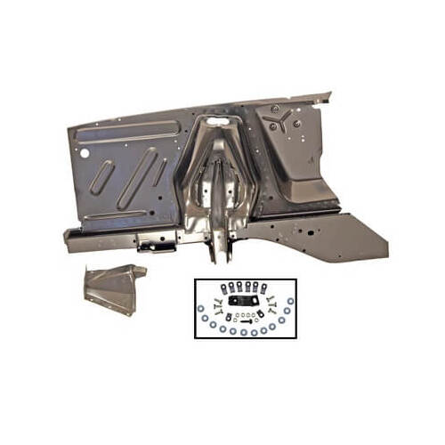 Scott Drake Classic Shock Tower and Apron Assembly, Driver Side, Steel, EDP Coated, For Ford, Each