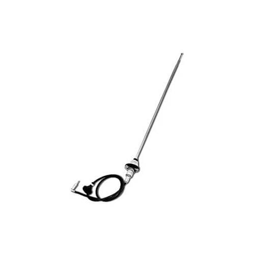 Scott Drake Classic Antenna, Steel, Chrome, Round Base, For Ford, Each