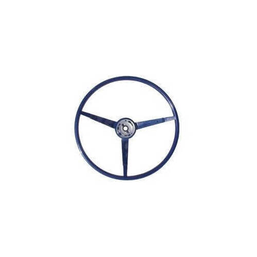 Scott Drake Classic Steering Wheel, 3-Spoke, Plastic, 1965 For Ford Mustang, Blue, Each