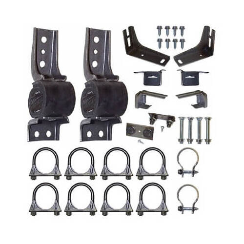 Scott Drake Classic Exhaust System Hanger, 1965-66 Mustang, Dual Exhaust Mount Kit 2 in, Kit