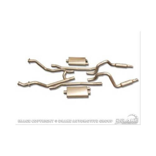 Scott Drake Classic Exhaust System Hanger, 1965-66 Mustang, Dual Exhaust Mount Kit 2.25 in. - Oversized, Kit