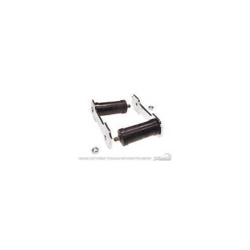 Scott Drake Classic Leaf Spring Shackle, 64-73, Stainless Steel, Dual Exhaust 1 in. Longer, Kit