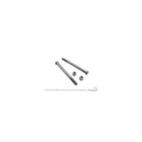 Scott Drake Classic Leaf Spring Eye Bolts, Hex, Steel, Natural, For Ford, Pair