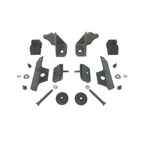 Scott Drake Classic Motor Mounts, Frame Pad, Bolt-In, Steel, Black, For Ford, 289 HiPo, Pair