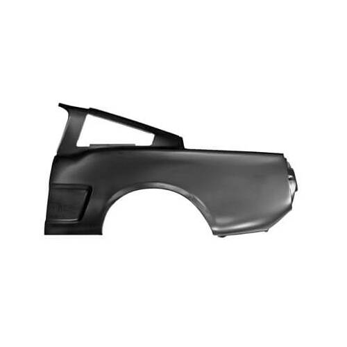 Scott Drake Classic Quarter Panel, Driver Side, Full Factory Type, Steel, Black Primer, For Ford, Each