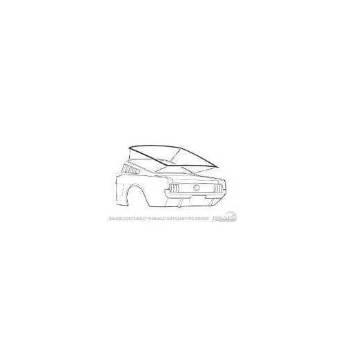 Scott Drake Classic 65-66 REAR WINDOW SEAL(FBACK)