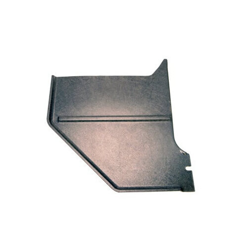 Scott Drake Classic Kick Panels, Replacement, Plastic, Black, 1964-1966 For Ford Mustang, Coupe/ Fastback, Pair