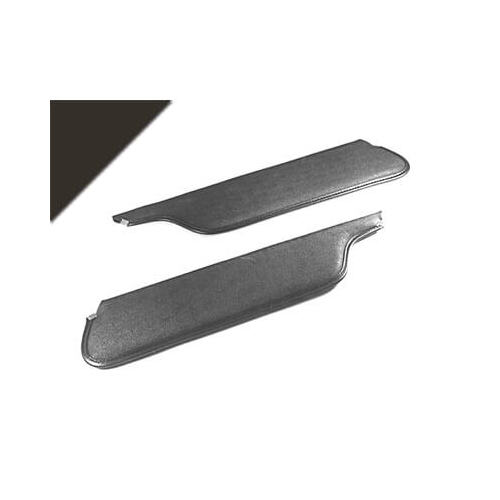 Scott Drake Classic Sunvisor, Interior, Vinyl, 64-66 For Ford Mustang, Coupe/ Fastback, Black, Pair