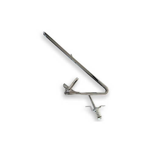 Scott Drake Classic Vent Window Frame, Driver Side, w/ Handle and Pivots, No Glass, Stainless Steel, Chrome, For Ford Mustang 64-66, Each