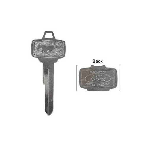 Scott Drake Classic Key, Blank, Classic Mustang, Door/Ignition Type, For Ford Motor Company Logo, Pony Emblem, Each