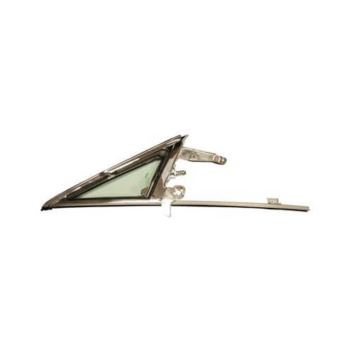 Scott Drake Classic Window Assembly, Vent Type, Front Passenger Side, Glass, Tinted, Green, 1964-1966 For Ford Mustang, Each