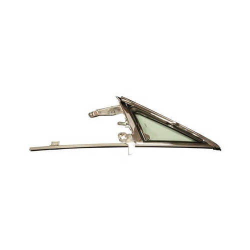 Scott Drake Classic Window Assembly, Vent Type, Front Driver Side, Glass, Tinted, Green, 1964-1966 For Ford Mustang, Each
