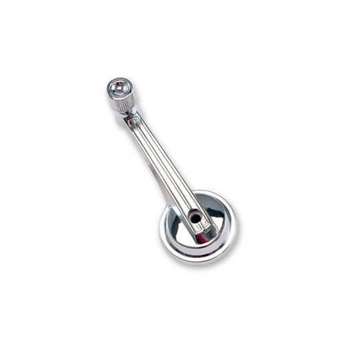 Scott Drake Classic Window Crank, Die-Cast, Chrome, For Ford, Front, Each