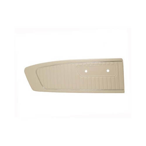 Scott Drake Classic Door Panels, Standard, Full Door, Vinyl, 64-65 For Ford Mustang, White, Pair