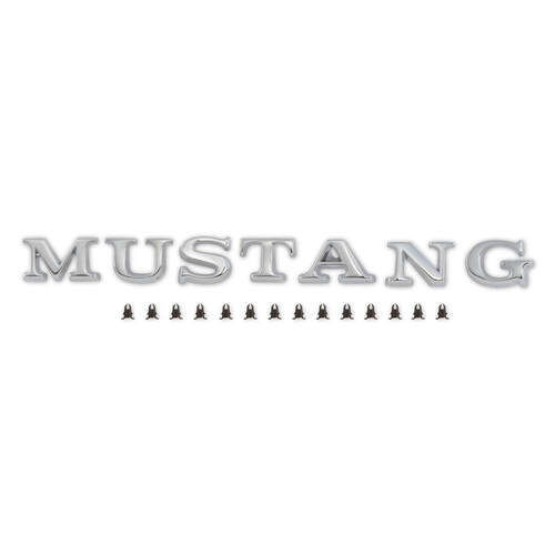 Scott Drake Classic Emblem, 1965-1972 Ford Mustang, Zinc, Each