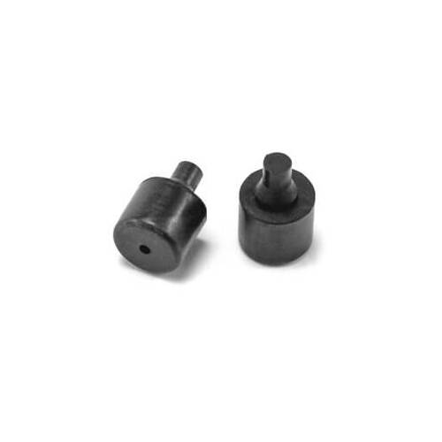 Scott Drake Classic Trunk Lid Bumpers, Rubber, Black, For Ford, Pair