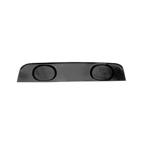 Scott Drake Classic Speaker Shelf Panel, Rear, Vinyl, Black, w/ Speaker Pods, 1964-1967 For Ford Mustang, Each