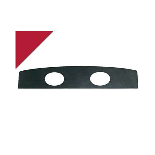 Scott Drake Classic Speaker Shelf Panel, Rear, Vinyl, Dark Red, w/ Holes, 1964-1968 For Ford Mustang, Each